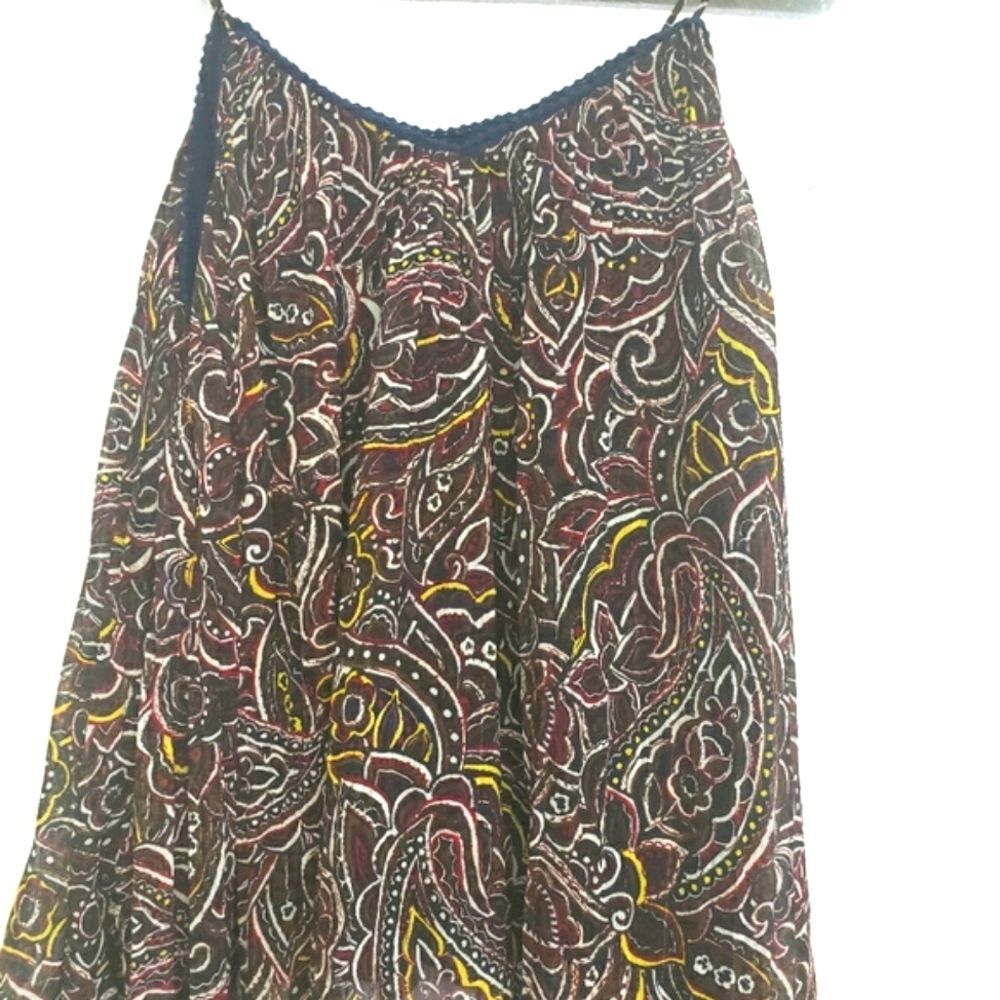 Moon River Paisley Tank Top Blouse Size S - Picture 2 of 11